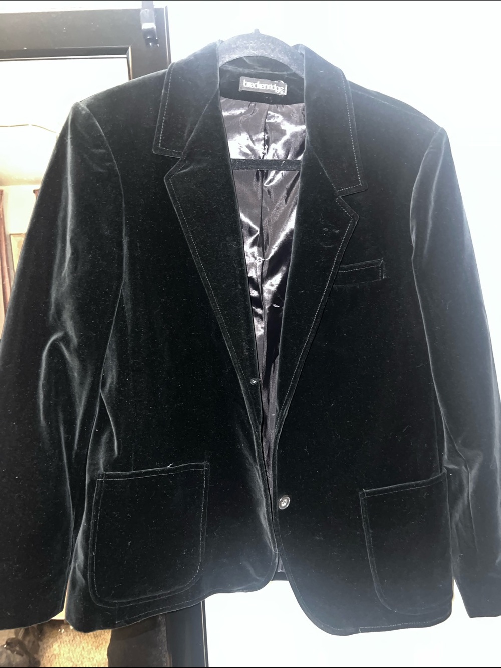 Black Velvet Blazer Jacket -